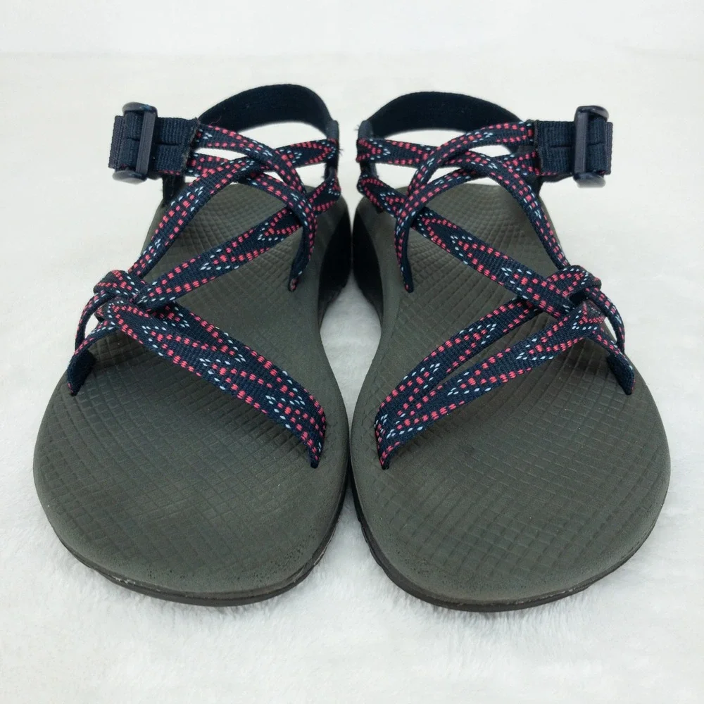 Chaco Z/Cloud Sandals Womens Size 6 Blue Strappy Toe Loop Hiking Shoes